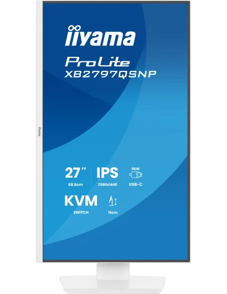 iiyama XB2797QSNP-W1 27 QHD USB-C KVM RJ-45 blanco