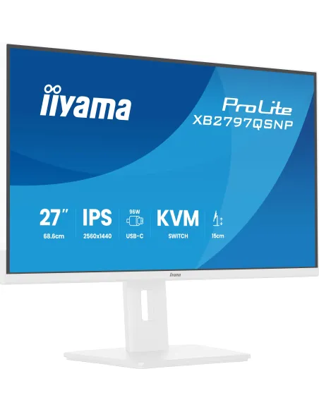 iiyama XB2797QSNP-W1 27 QHD USB-C KVM RJ-45 blanco