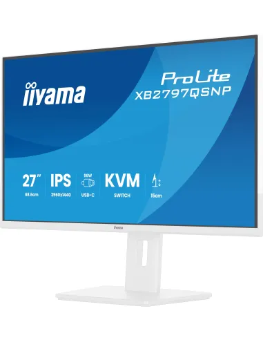 iiyama XB2797QSNP-W1 27 QHD USB-C KVM RJ-45 blanco