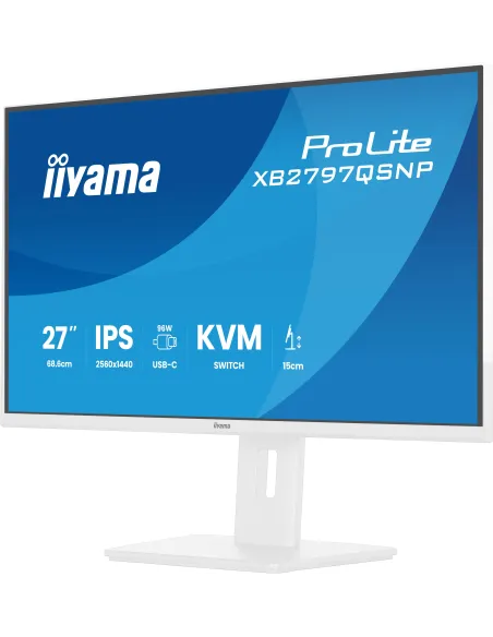 iiyama XB2797QSNP-W1 27 QHD USB-C KVM RJ-45 blanco