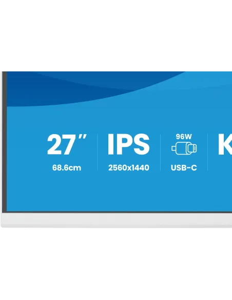 iiyama XB2797QSNP-W1 27 QHD USB-C KVM RJ-45 blanco