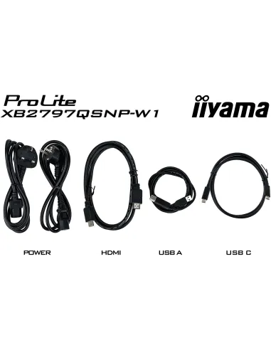 iiyama XB2797QSNP-W1 27 QHD USB-C KVM RJ-45 blanco