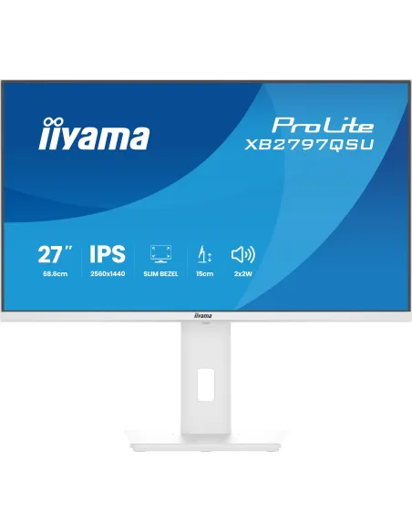 iiyama ProLite XB2797QSU-W1 27" QHD IPS 75Hz con hub USB 4x