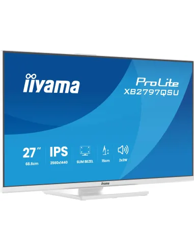 iiyama ProLite XB2797QSU-W1 27" QHD IPS 75Hz con hub USB 4x