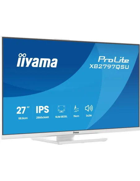 iiyama ProLite XB2797QSU-W1 27" QHD IPS 75Hz con hub USB 4x