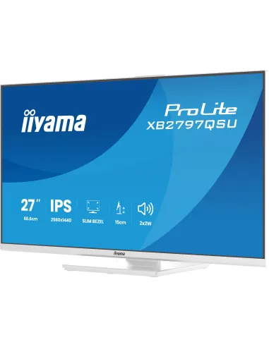 iiyama ProLite XB2797QSU-W1 27" QHD IPS 75Hz con hub USB 4x
