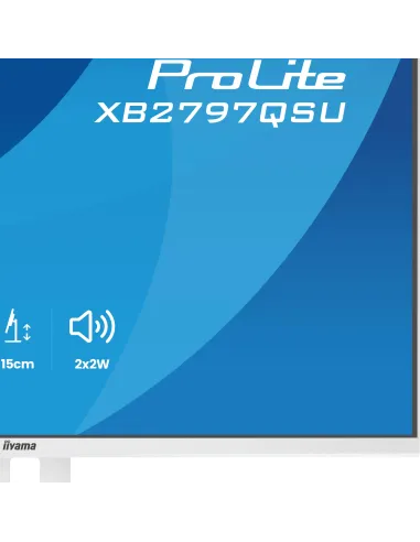 iiyama ProLite XB2797QSU-W1 27" QHD IPS 75Hz con hub USB 4x