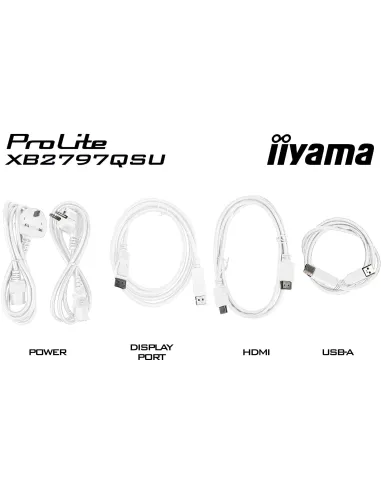 iiyama ProLite XB2797QSU-W1 27" QHD IPS 75Hz con hub USB 4x