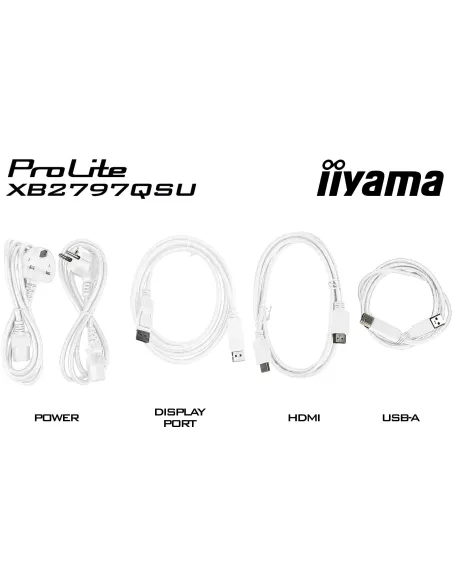 iiyama ProLite XB2797QSU-W1 27" QHD IPS 75Hz con hub USB 4x