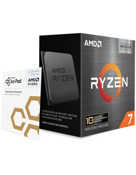 AMD Ryzen 7 5800X3D 8 Núcleos 3,4 GHz Base 4,5 GHz Turbo 96 MB Caché L3