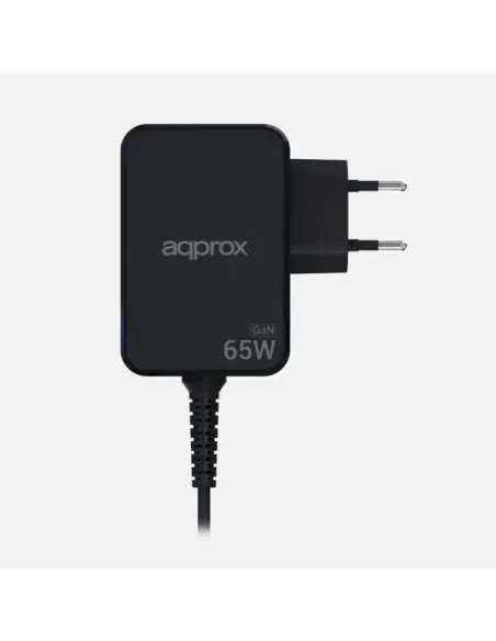 Cargador USB-C approx! APPA65GAN de 65W GaN PD para portátil