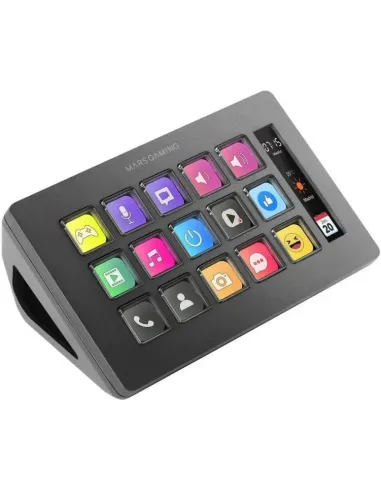 Mars Gaming MSD-ONE control deck 15 teclas LCD USB-C