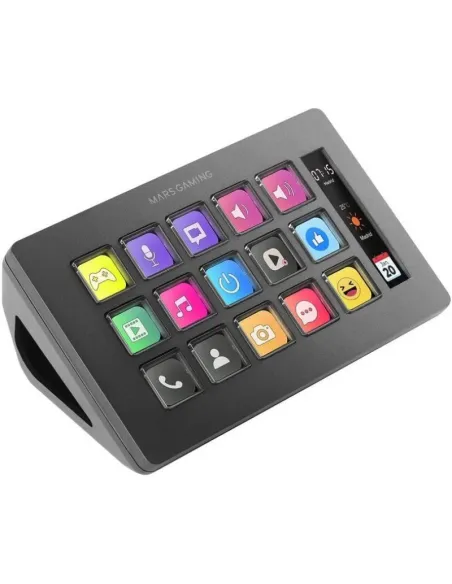 Mars Gaming MSD-ONE control deck 15 teclas LCD USB-C