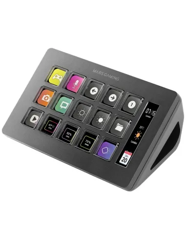 Mars Gaming MSD-ONE control deck 15 teclas LCD USB-C