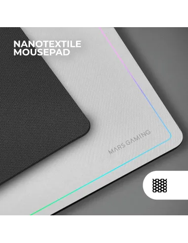 Mars Gaming MCP124WES blanco combo teclado ratón alfombrilla