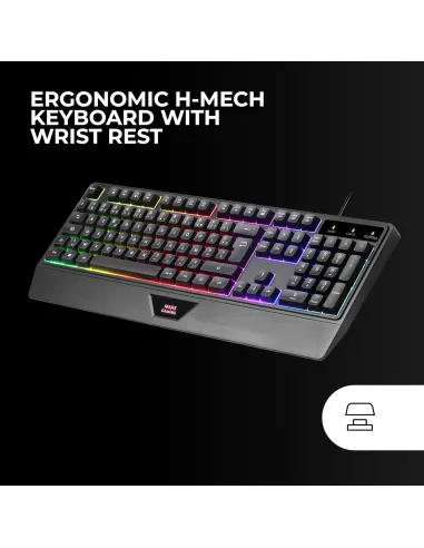Mars Gaming MCP124ES combo teclado ratón RGB ES USB