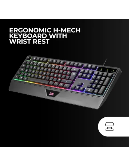 Mars Gaming MCP124ES combo teclado ratón RGB ES USB