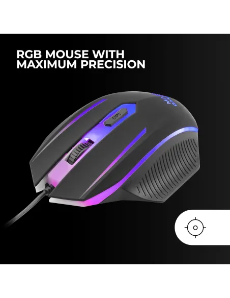 Mars Gaming MCP124ES combo teclado ratón RGB ES USB