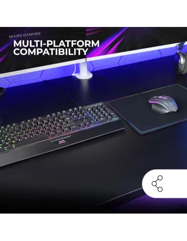 Mars Gaming MCP124ES combo teclado ratón RGB ES USB