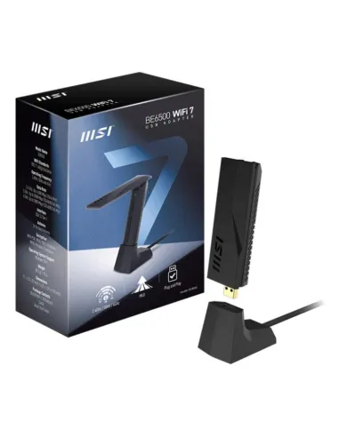 MSI Herald BE6500 PCIe Wi-Fi 7 tribanda 6GHz para PC