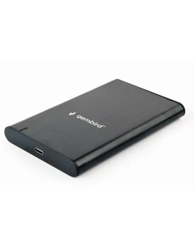Gembird EE2-U3S-6 Carcasa Disco Duro 2.5" SATA USB-C 3.1 Negro Aluminio