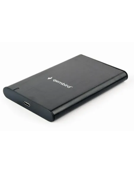 Gembird EE2-U3S-6 Carcasa Disco Duro 2.5" SATA USB-C 3.1 Negro Aluminio