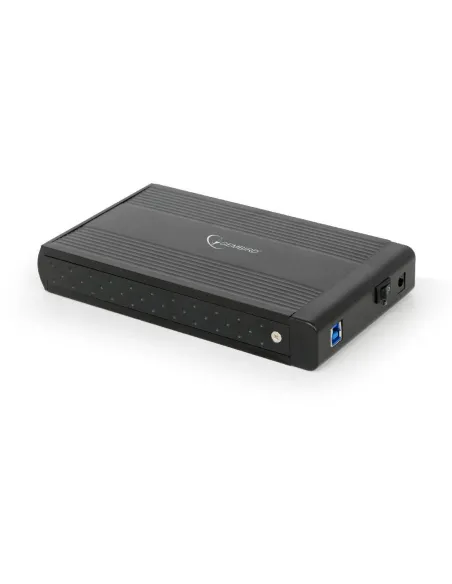 Gembird EE3-U3S-3 Carcasa para Disco Duro Externo HDD SATA 3.5" con USB 3.2 Gen 1 en Aluminio