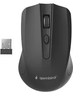 Gembird MUSW-4B-04 Ratón Óptico Inalámbrico 1600 DPI Negro-FTRRIN0589