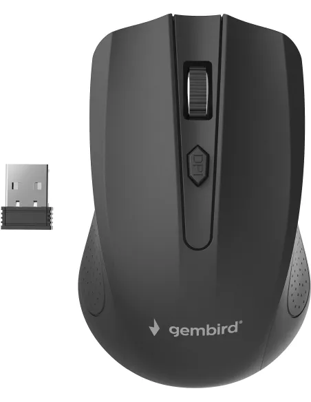 Gembird MUSW-4B-04 Ratón Óptico Inalámbrico 1600 DPI Negro
