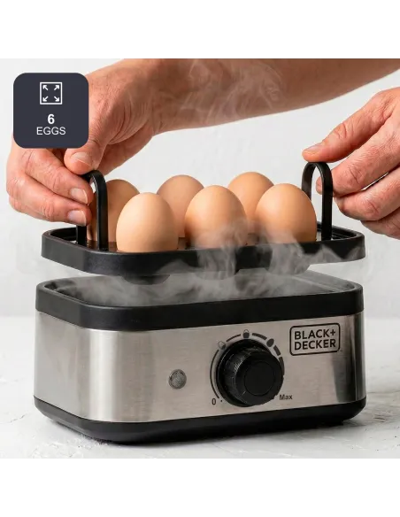 BLACK+DECKER BXKS4800E cuecehuevos 6 huevos 400W auto