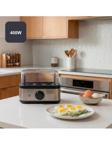BLACK+DECKER BXKS4800E cuecehuevos 6 huevos 400W auto