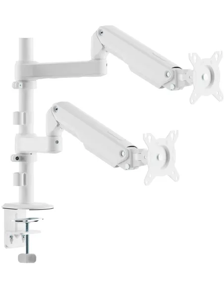 AISENS DT32TSR-441 brazo doble 17-32" blanco VESA 9 kg