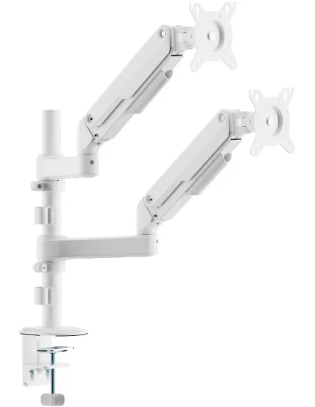 AISENS DT32TSR-441 brazo doble 17-32" blanco VESA 9 kg