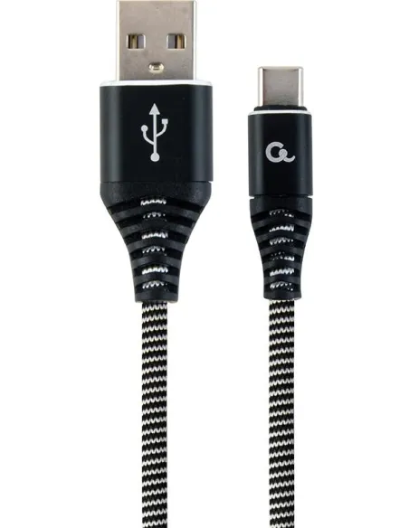 Gembird CC-USB2B-AMCM-1M-BW cable USB-A a USB-C Trenzado de 1 m