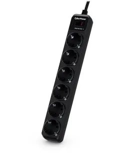 CyberPower B0620SC0-DE Regleta 6 Tomas 1.8m Negra con Interruptor-SAI65828