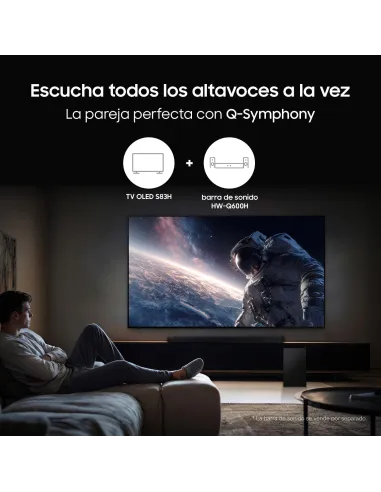 Televisor Samsung OLED S83H 55" 120 Hz con 4 HDMI gaming Pro