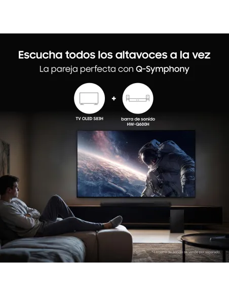 Televisor Samsung OLED S83H 55" 120 Hz con 4 HDMI gaming Pro