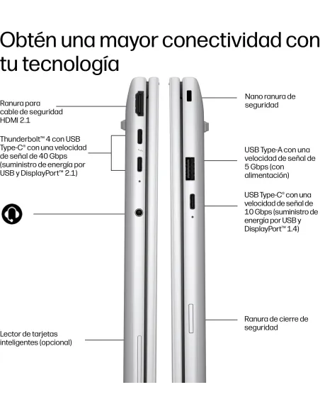 Portátil Ultrabook e IA HP EliteBook 8 G2a DG0N3ET y W11 Pro