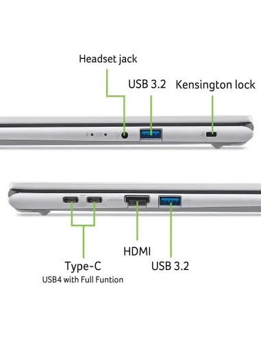 Portátil de trabajo Acer Aspire Go 15 AG15-72P-59YF W11 Home
