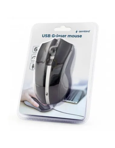 Ratón USB Gembird MUS-GU-02 G-laser 2400 DPI oficina