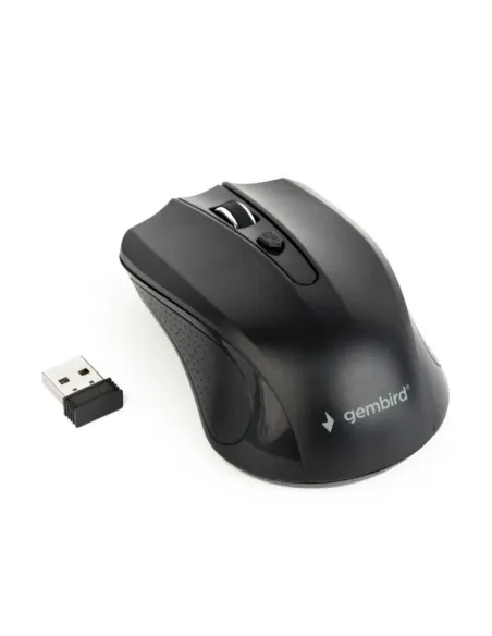 Gembird MUSW-4B-04-BG Ratón Óptico Inalámbrico 1600DPI Negro