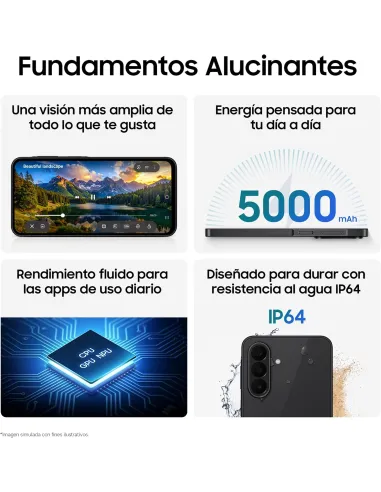 Samsung Galaxy A27 5G 6GB 256GB 6.7" Negro pantalla 120Hz