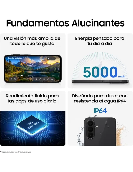 Samsung Galaxy A27 5G 6GB 256GB 6.7" Negro pantalla 120Hz
