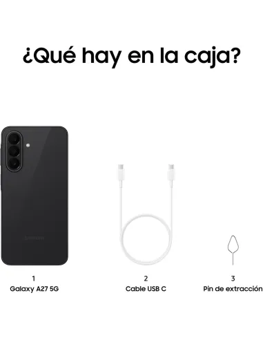 Samsung Galaxy A27 5G 6GB 256GB 6.7" Negro pantalla 120Hz