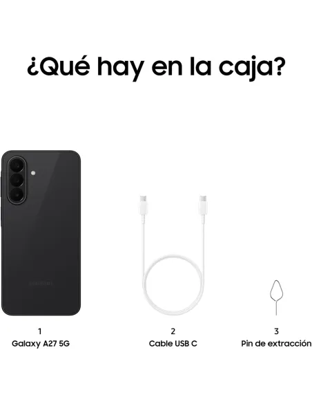 Samsung Galaxy A27 5G 6GB 256GB 6.7" Negro pantalla 120Hz