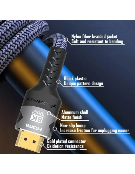 Gembird Cablexpert CCB-HDMI8K-1M cable HDMI 2.1 8K 48Gbps 1m