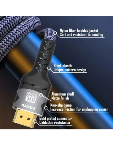 Gembird Cablexpert CCB-HDMI8K-2M cable HDMI 2.1 8K 48Gbps 2m