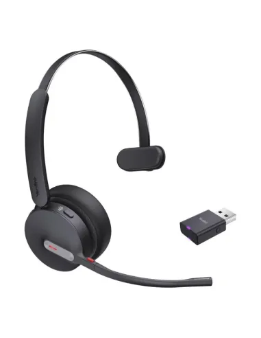 Yealink WH64 Hybrid Mono Auriculares inalámbricos Bluetooth para oficina y Teams negros