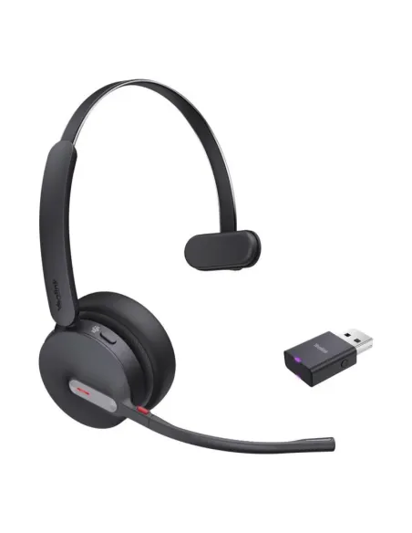Yealink WH64 Hybrid Mono Auriculares inalámbricos Bluetooth para oficina y Teams negros