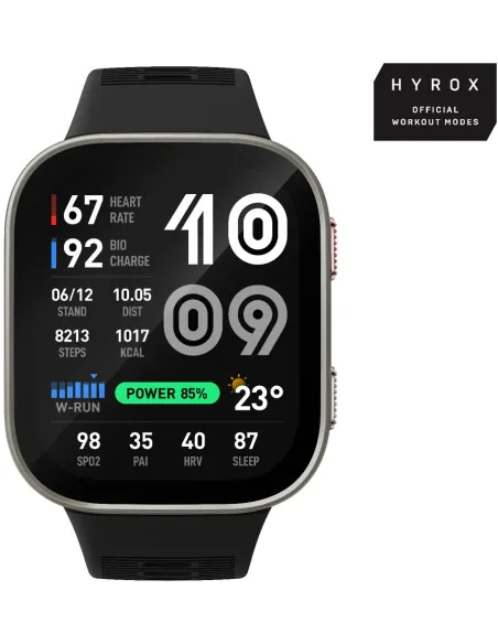 Amazfit Bip Max Negra smartwatch AMOLED 2,07” GPS 5 ATM